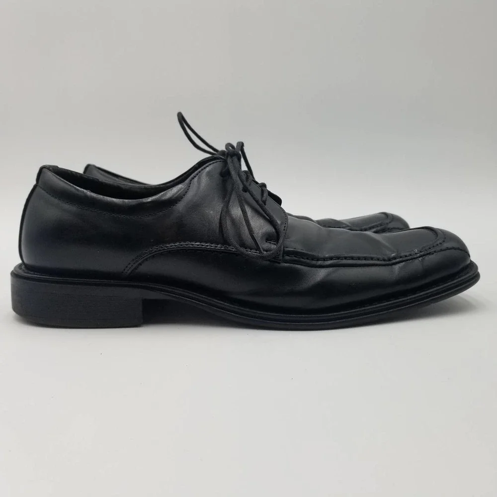 Robert David Black Leather Oxford Dress Shoe's Lace Up Men's Size 10.5